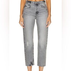 Frame Everwood Le Original High Rise Straight Leg Gray Jeans, New with Tags